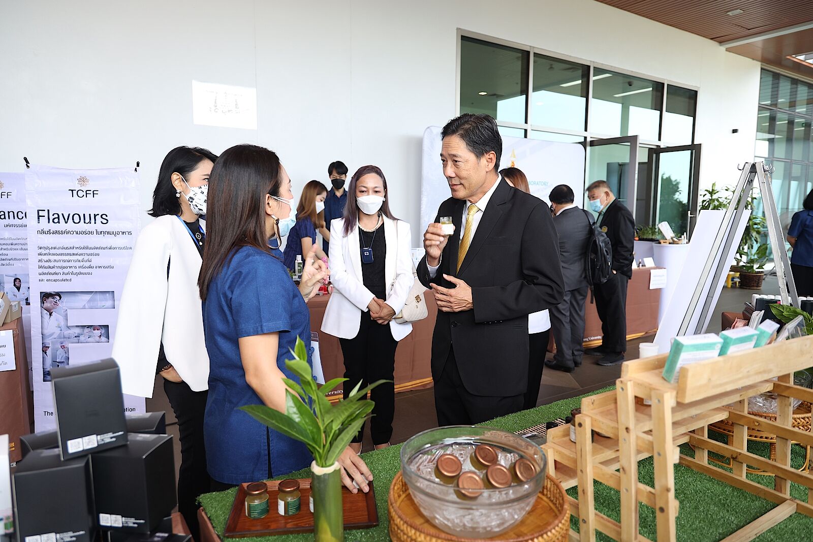 สถาบันชาและกาแฟร่วมจัดนิทรรศการ ในการประชุมเปิดเขตระเบียงเศรษฐกิจเวลเนสภาคเหนือ