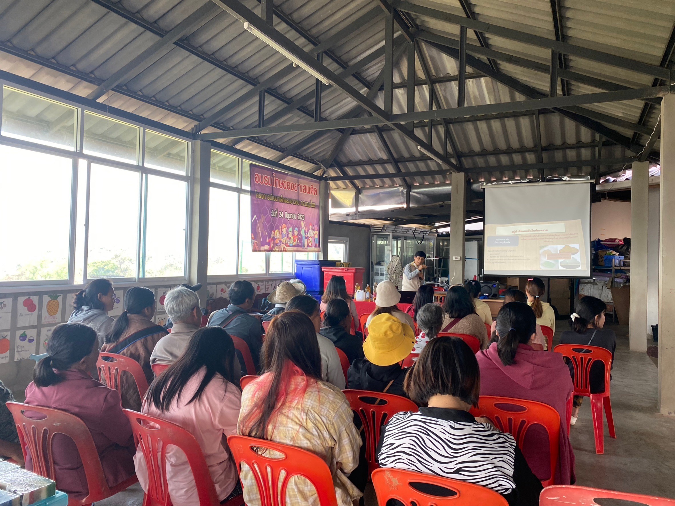 กิจกรรม การสร้างองค์ความรู้และการปฏิบัติการเรื่อง สุขลักษณะที่ดีในการผลิตชาและผลิตภัณฑ์ทำความสะอาดร่างกายที่มีส่วนผสมของชา