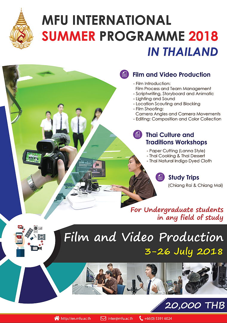 MFU International Summer Programme 2018 (Film and Video Production)