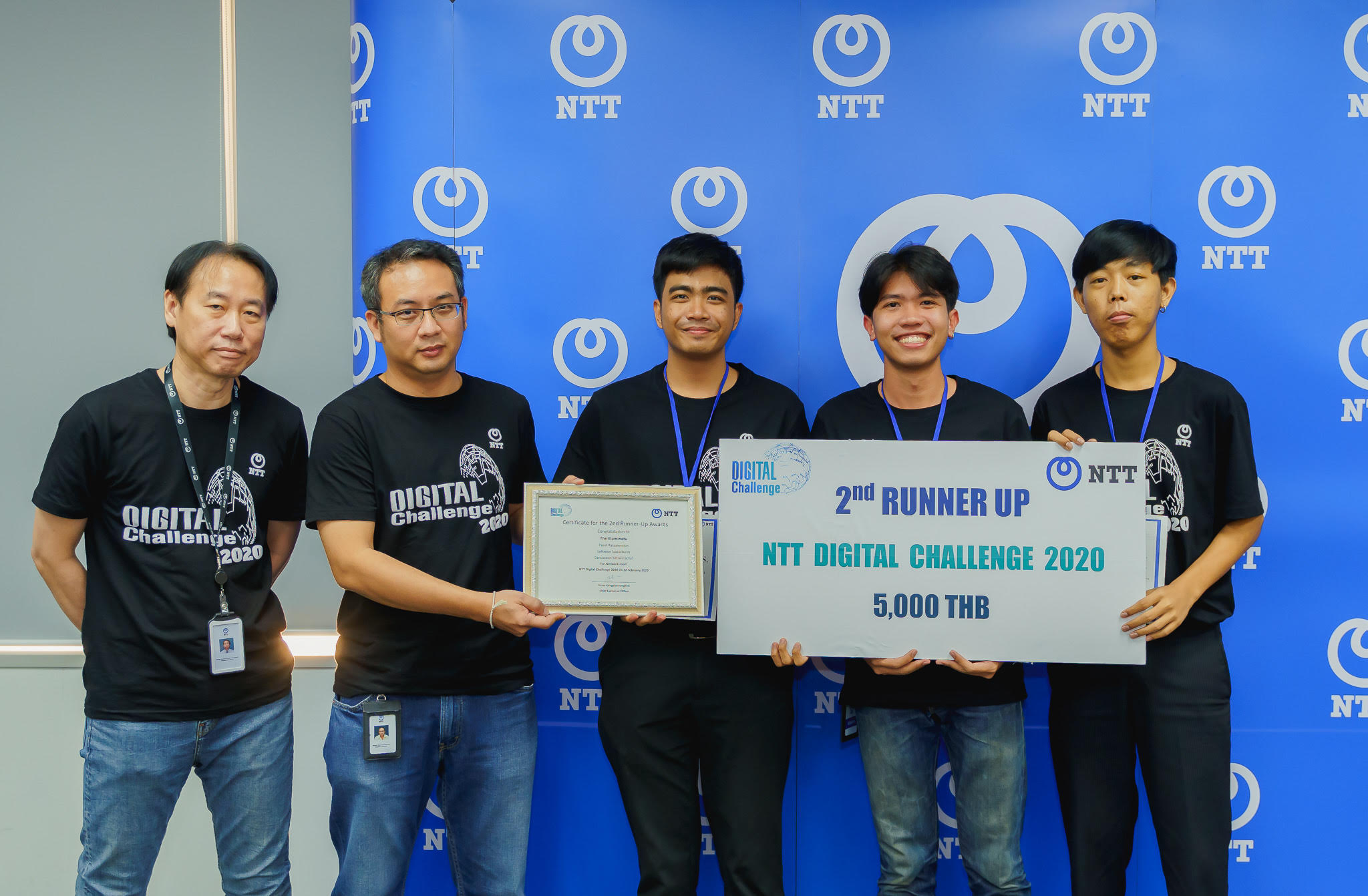 IT Students Win the 2nd Runner-up Award in NTT Digital Challenge 2020