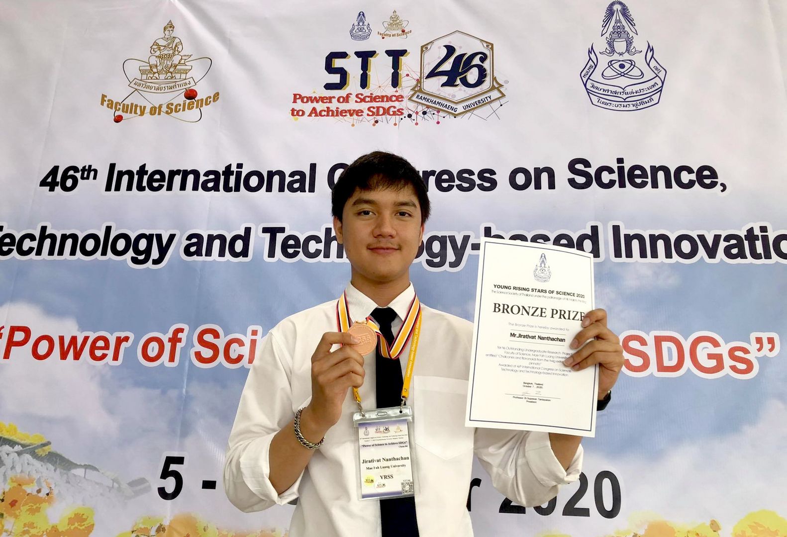 Applied Chemistry Student Wins Bronze Prize in Young Rising Stars of Science Award 2020