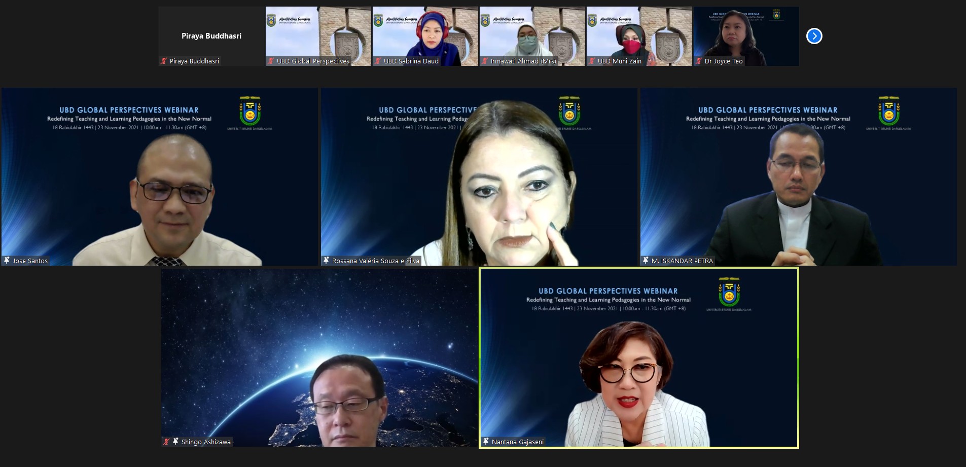 MFU Vice President Gives Speech in the UBD Global Perspectives Webinar