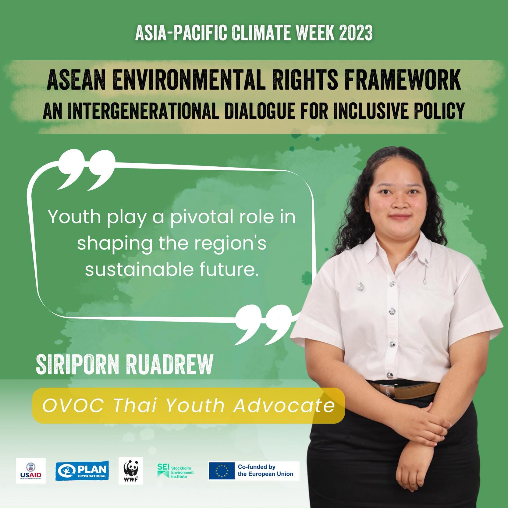  MFU Students Participates in the Asia-Pacific Climate Week (APCW) 2023 as OVOC Thai Youth Advocate