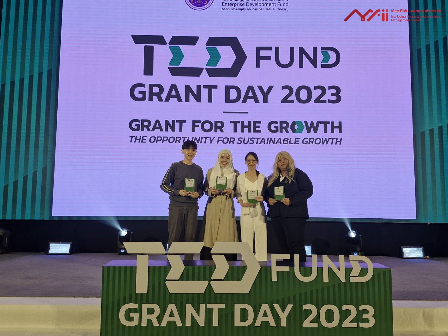 MFU TED Fellow Receive Grants a Total of 1,309,850 THB at the TED Fund Grant Day