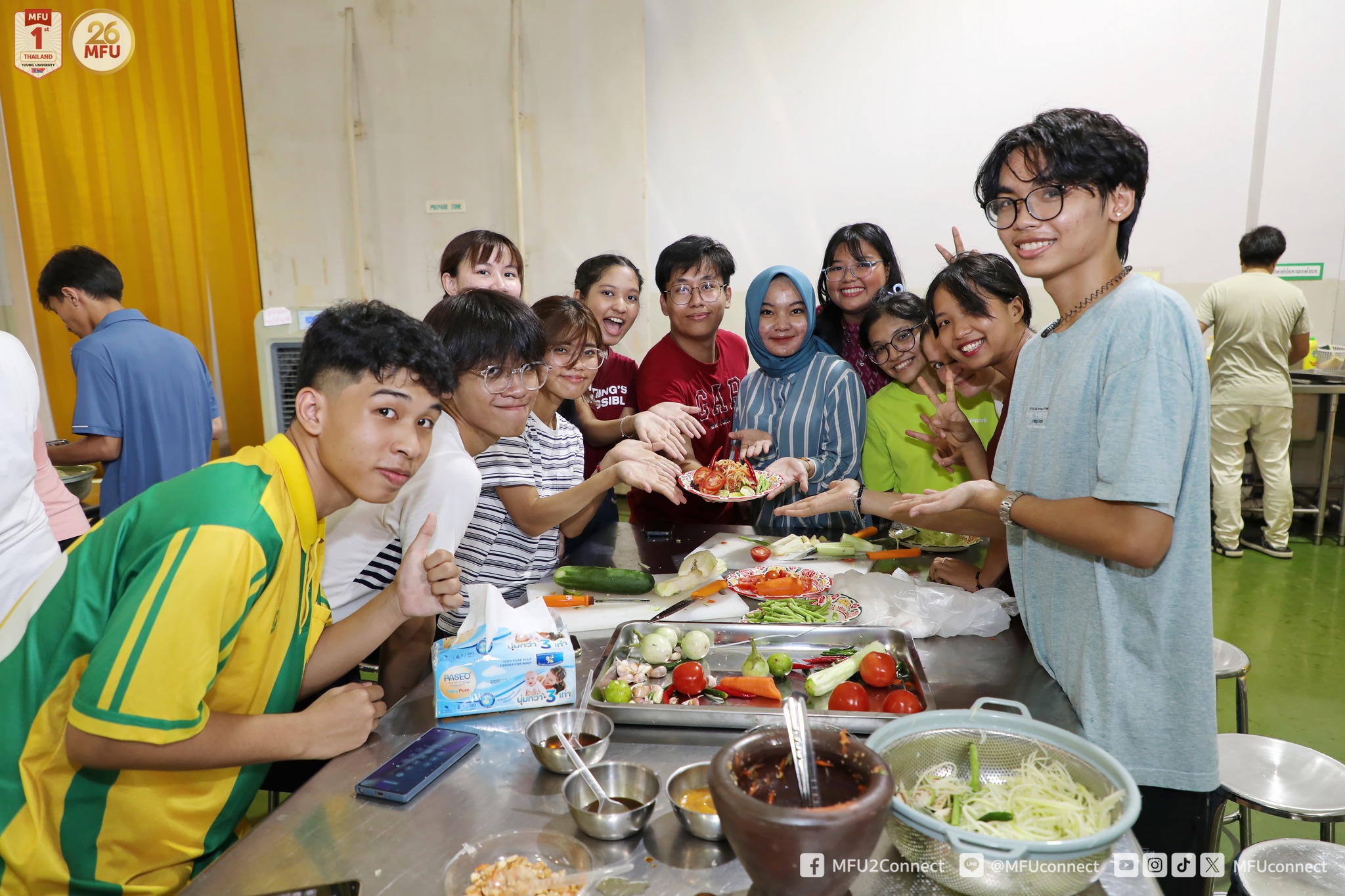 MFU's Cooking Workshop for International Students: A Taste of Thai Culture