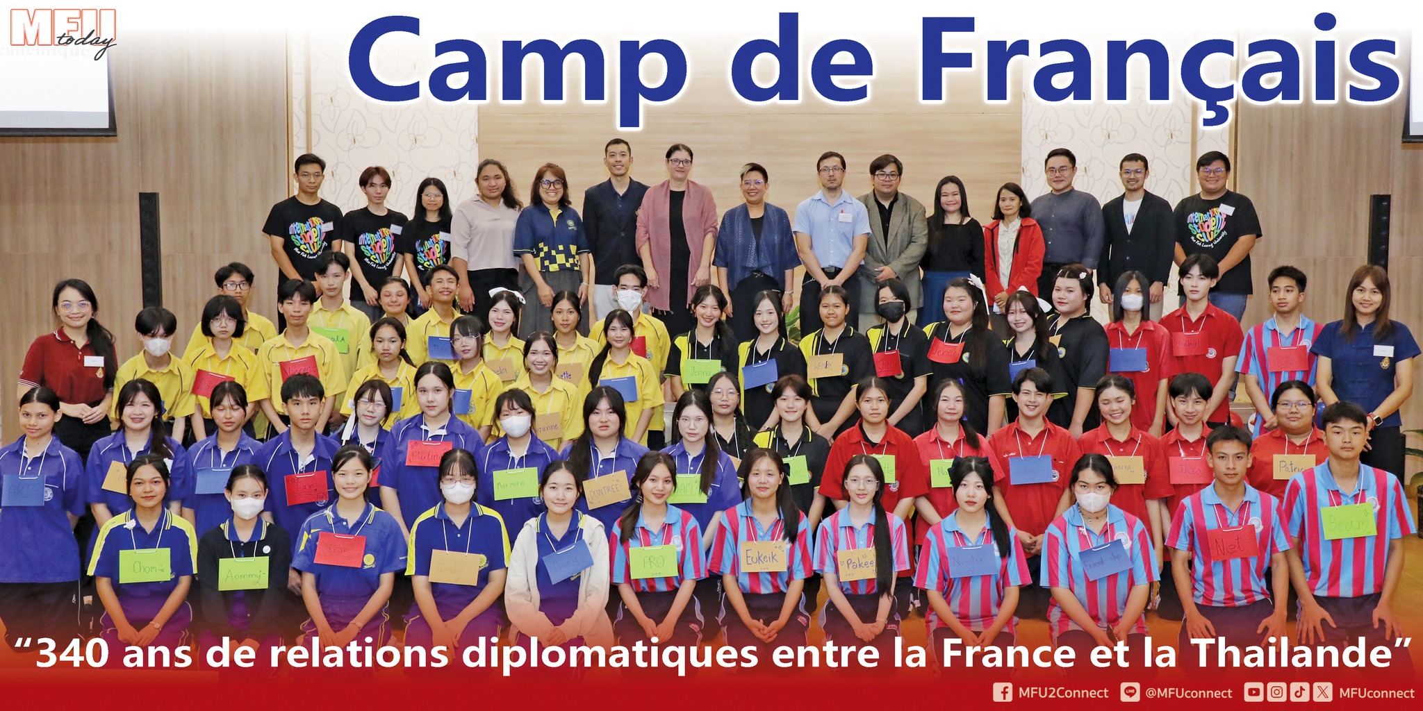 Mae Fah Luang University Hosts French Language Camp for Northern Thai, Celebrating Thai-French Ties