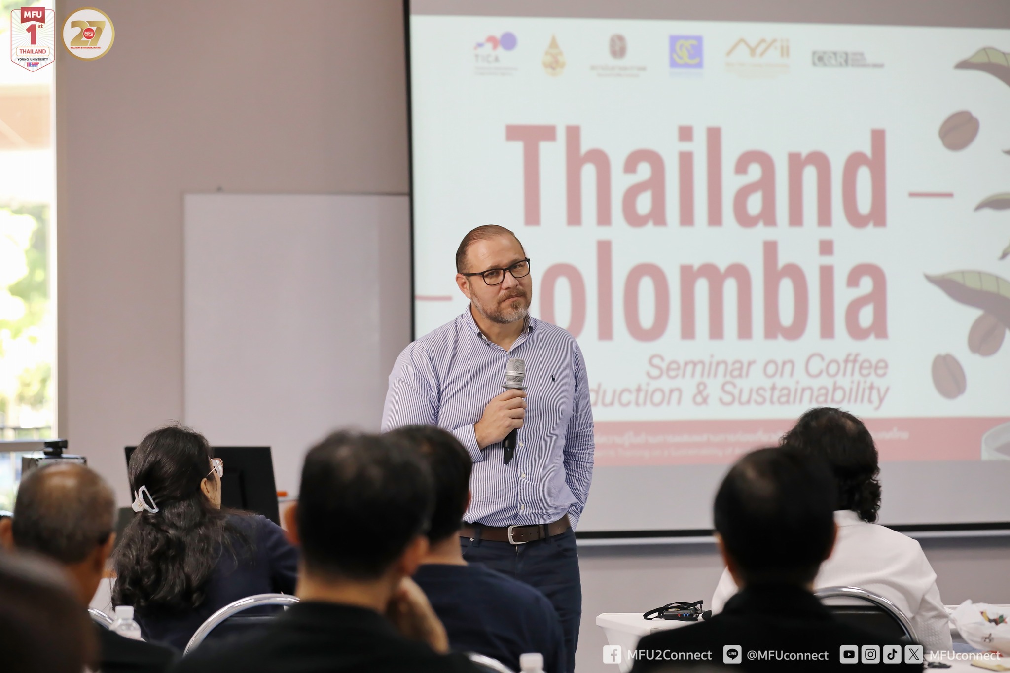 MFU Holds Arabica Coffee Exchange Activity with Colombian Experts to Develop Sustainable Agrotourism