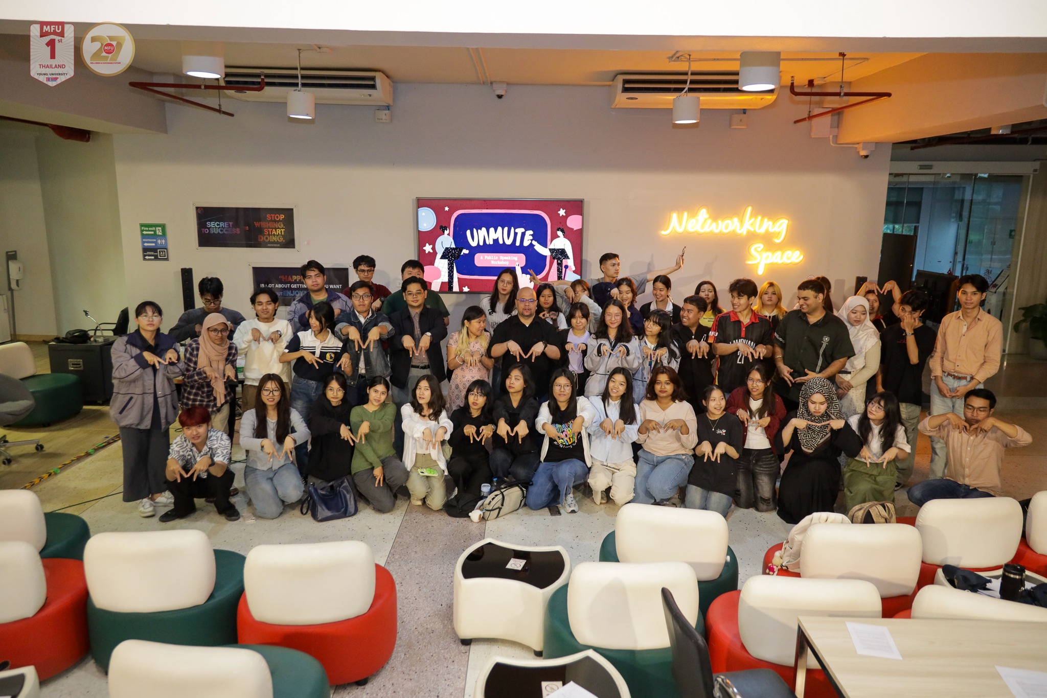MFU Hosts “Unmute” Workshop to Enhance Public Speaking Skills and Empower Students for the Global Stage