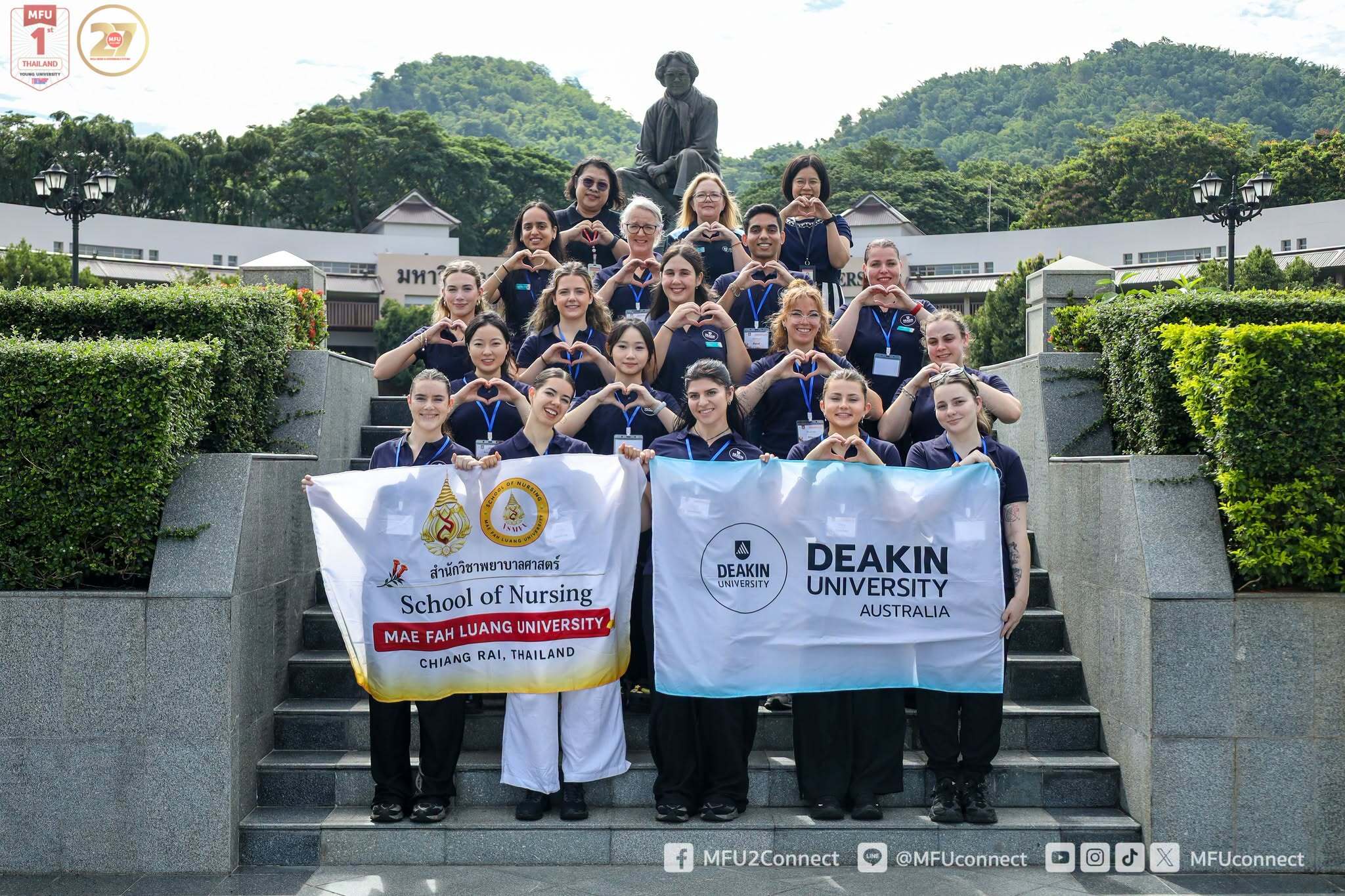 MFU Welcomes Deakin University Students for Nursing and Health Training